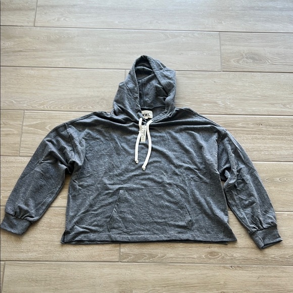 Madewell Tops - Madewell Gray Hooded Sweatshirt